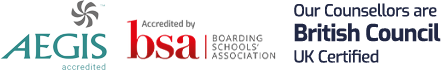 Accredited by BSA, British Council, AEGIS